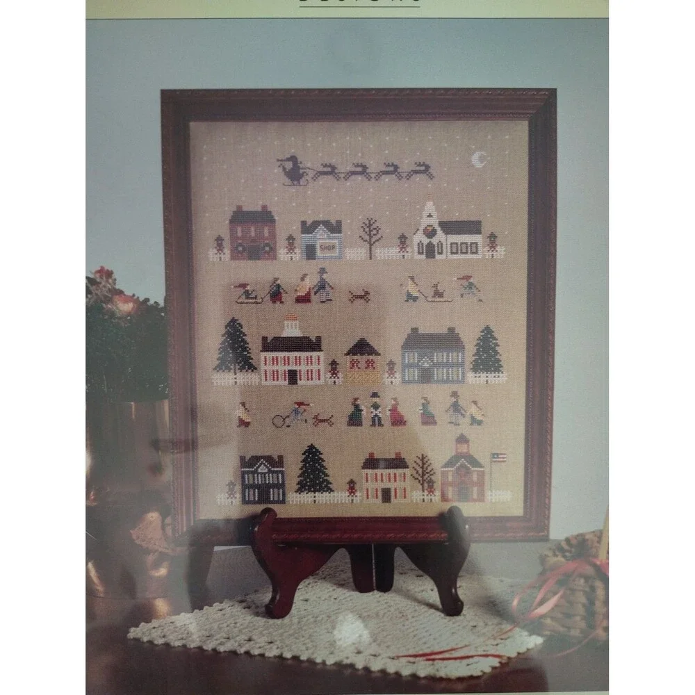 Vintage Willow Ridge Designs CHRISTMAS PAST Cross Stitch Pattern Judy Westra OOP